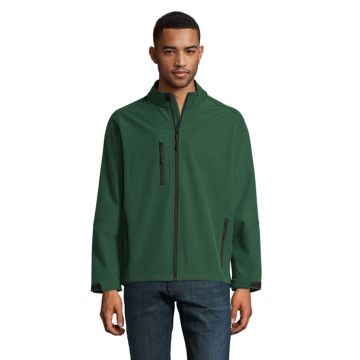 RELAX RELAX SOFTSHELL ZIPPED Bottle Green 3XL