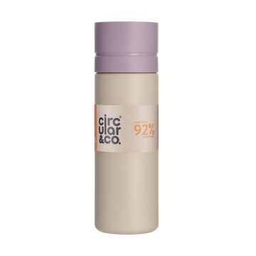 The Official Circular &amp;amp; Co Reusable Eco Water Bottle-Chalk &amp;amp; Purple