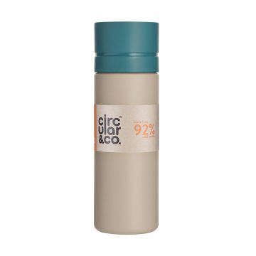 The Official Circular &amp;amp; Co Reusable Eco Water Bottle-Chalk &amp;amp; Teal