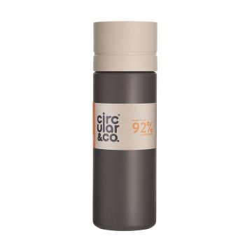 The Official Circular &amp;amp; Co Reusable Eco Water Bottle-Grey &amp;amp; Chalk