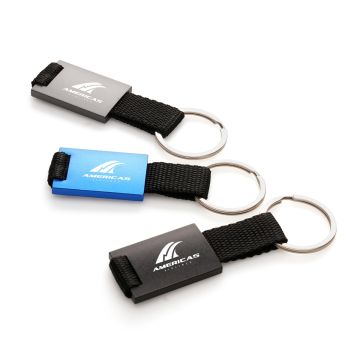Promotional Metal Nylon Strap Keyring  