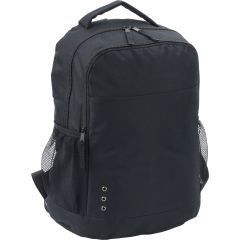 Black Backpack With Side Mesh Pockets