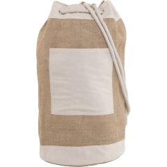 Jute Sailor Bag with Front Pocket