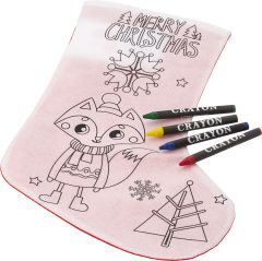 Kids Colour In Christmas stocking