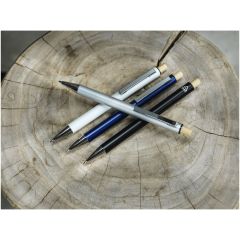 Cyrus recycled aluminium ballpoint pen black ink