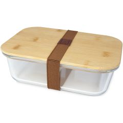 Roby Eco Glass Lunch Box with Bamboo Lid