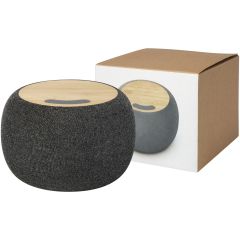 Ecofiber Bamboo RPET Bluetooth® Speaker and Wireless Charging Pad