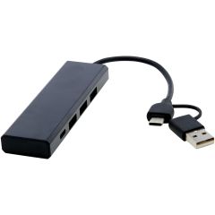 Rise RCS Recycled Aluminium USB 2.0 Hub