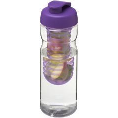 Eco H2O Active Base Sport Infuser Bottle Flip Lid 650 ml 