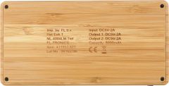 Bamboo solar power bank