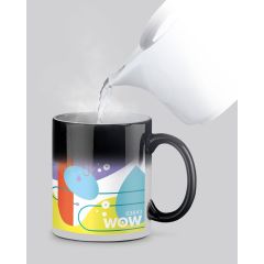 WOW. Ceramic mug with thermosensitive glaze 350 mL
