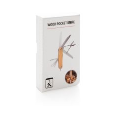 Wooden Multi Tool Pocket Knife