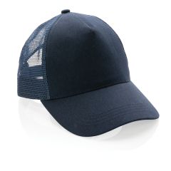  Trucker Baseball Cap Brushed Recycled Cotton 5 Panel 190gr Impact AWARE™