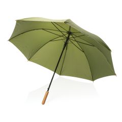Recycled Umbrella With Bamboo Handle Auto Open 27 Inch Impact AWARE