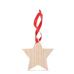 WOOSTAR Eco Wooden Christmas Tree Decoration Star Shaped
