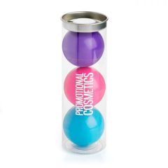 Set Of Ball Shaped Lip Balms In Gift Tube