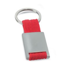 TECH Metal Keyring With Coloured Webbing
