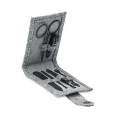 NAILKIT FELT RPET felt 6 piece manicure set