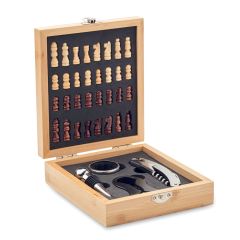 CHESSET Chess board wine set