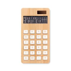 CALCUBIM Solar Powered Calculator Bamboo