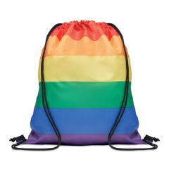 BOW Recycled Rainbow Drawstring Bag