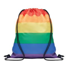 BOW Recycled Rainbow Drawstring Bag