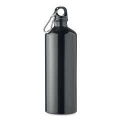 MOSS LARGE Aluminium Water Bottle 1L with Carabiner Clip