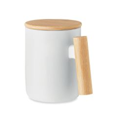 MAJEST Porcelain Mug With Bamboo Lid