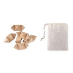 STARNATS Wooden Brain Teaser Game With Cotton Pouch