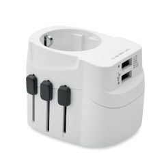 SKROSS Three Pole Travel Adaptor With USB Charger