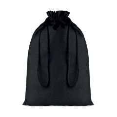 TASKE LARGE Cotton Drawstring Gift Bag Black