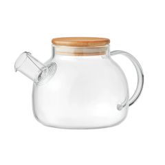 MUNNAR Borosilicate Glass Teapot With Bamboo Lid