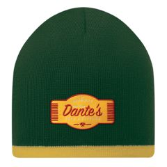 Bespoke Double layer beanie with coloured trimming