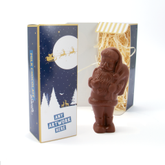 Christmas Chocolate Santa In Eco Gift Box UK Made