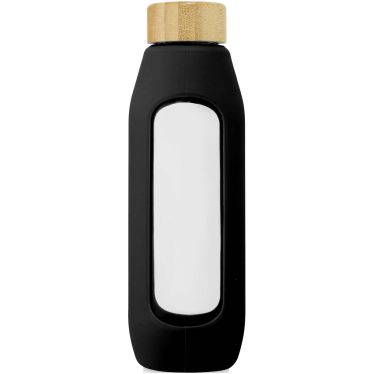 Tidan Borosilicate Glass Bottle With Silicone Grip 600 ml