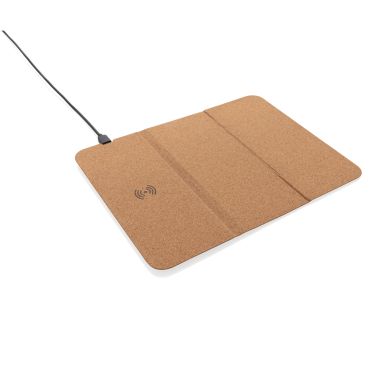 Cork Wireless Charger Mouse Mat And Phone Stand