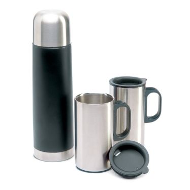 ISOSET Vacuum Flask With Two Metal Mugs