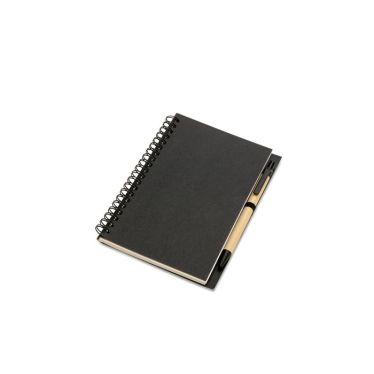 BLOQUERO Recycled Pocket Notebook And Pen Set Plain Paper