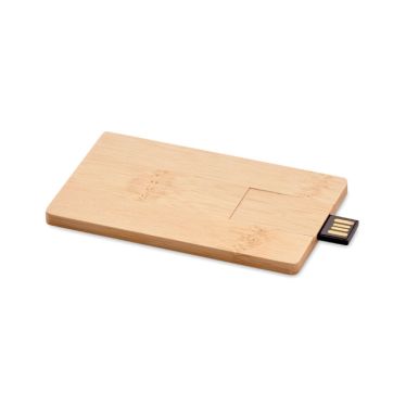 CREDITCARD PLUS Slim Bamboo USB Flash Drive 16GB