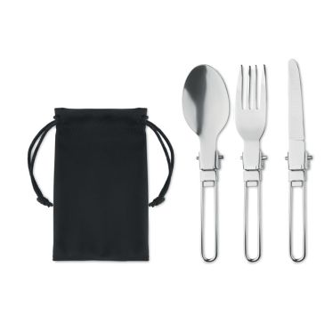 STAPI SET Reusable Foldable Metal Cutlery Set With Pouch