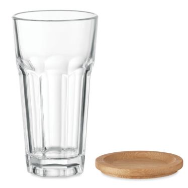 SEMPRE Milkshake Glass With Bamboo Lid