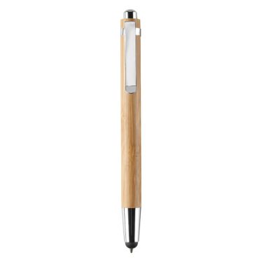 BYRON Bamboo Stylus Pen With Chrome Fittings