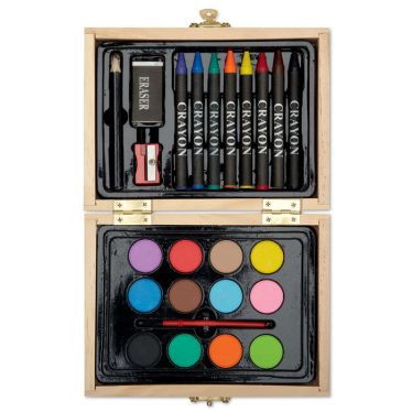 BEAU Painting And Colouring Set In Wooden Box