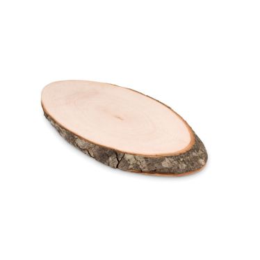 ELLWOOD RUNDA Natural Wood Cheeseboard With Bark Edging