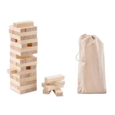 PISA Wooden Toppling Tower Brick Game