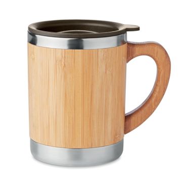 MOKKA Metal And Bamboo Coffee Mug