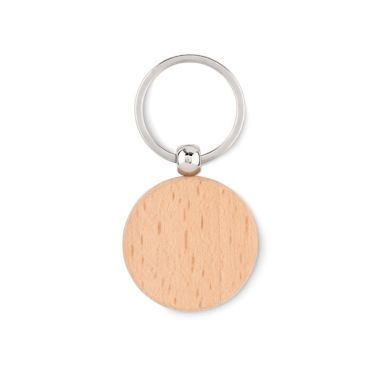 TOTY WOOD Round Wooden Keyring