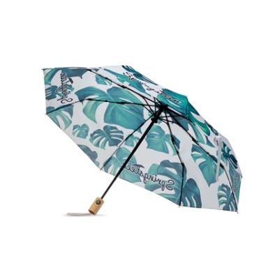 Bespoke Umbrella 21" 3 fold umbrella with wooden handle