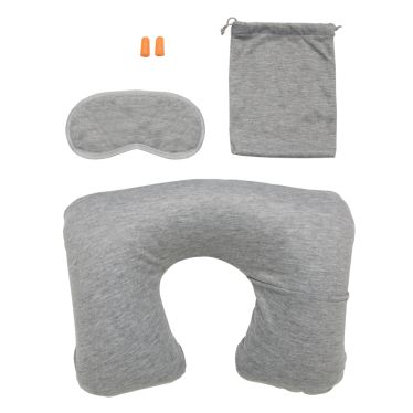 Comfort Travel Set With Pillow Eye Mask And Ear Plugs